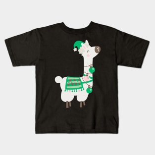 Christmas llama Kids T-Shirt